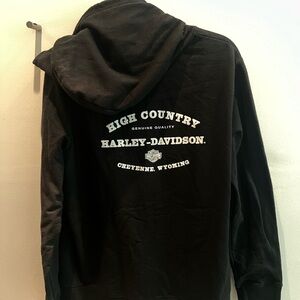 Harley-Davidson Black Zip-Up Jacket with Logo